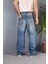 Ip Kemerli Rahat Kesim Baggy Kot Pantolon 3