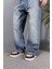 Ip Kemerli Rahat Kesim Baggy Kot Pantolon 4