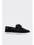 Baller Siyah Süet Deri Kadın Loafer 1