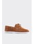 Baller Taba Süet Deri Kadın Loafer 1
