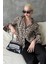 Bej Leopar Desen Kadın Gömlek MG2296 4