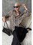 Bej Leopar Desen Kadın Gömlek MG2296 5