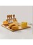 5 Parça Bambu Peynir Sunum Tahtası ve Çatal - Spatula -Mini Spatula - Bıçak Seti, Peynir Kesim Panosu, Sunum Seti 6