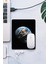 Sonictouch Dünya Planet Temalı Siyah Pürüzsüz Yüzey Kaymaz Taban Dikişsiz Kenar Gamer Oyuncu Mouse Pad 19X23CM 1