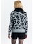 22289 Kürklü Leopar Hırka Gri 5
