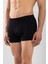 Erkek Bamboo Likralı Düz Boxer Siyah 1