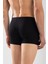 Erkek Bamboo Likralı Düz Boxer Siyah 3