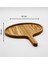 Ahşap Saplı Oval Büyük Sunum Tabağı - Dişbudak Ağacı - 32 cm 3