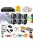 6 Kameralı Set - Yapay Zeka Özellikli Gece Renkli Gösteren 5MP SONY Lensli 4 Ultra Warm Ledli FULLHD Güvenlik Kamerası Seti W-604W-9008 1