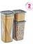 2'li Set Skali Kare Saklama Kabı Antrasit (2'şer Adet 740 Ml, 1440 Ml, 2350 Ml) 5