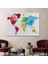 Dünya Haritası Dekoratif Kanvas Tablo 1090 2