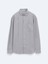 Lila Düz Oversize Fit Dokuma Casual Gömlek 1