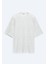 Lila Baskılı Bisiklet Yaka Pamuk Karışımlı T-Shirt 1