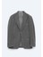 Gri Fitilli Modern Fit %100 Pamuk Ceket 1
