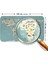 Eğitici Dünya Haritası Dünya Atlası Çocuk ve Bebek Odası Duvar STICKER-60X105-3786 3