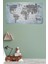 Ülke Adlı Eğitici Dünya Haritası Dünya Atlası Çocuk ve Bebek Odası Duvar STICKER -60X105-3823 1