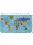 Türkçe Eğitici Ülke ve Başkent Detaylı Atlası Dünya Haritası Duvar STICKER -60X105-3831 2