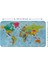 Türkçe Eğitici Ülke ve Başkent Okyanus Detaylı Atlası Dünya Haritası Duvar STICKER -60X105-3865 2
