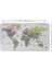Türkçe Eğitici Ülke ve Başkent Detaylı Atlası Dünya Haritası Duvar STICKER -60X105-3850 2