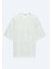 Açık Haki Baskılı Bisiklet Yaka Pamuk Karışımlı T-Shirt 1
