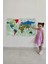 Türkçe Eğitici Ülke ve Başkent Okyanus Detaylı Atlası Dünya Haritası Duvar STICKER -60X105-3840 4