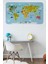 Eğitici Dünya Haritası Dünya Atlası Çocuk ve Bebek Odası Duvar STICKER -60X105-3830 1