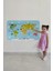 Eğitici Dünya Haritası Dünya Atlası Çocuk ve Bebek Odası Duvar STICKER -60X105-3830 4