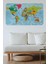 Türkçe Eğitici Ülke ve Başkent Okyanus Detaylı Atlası Dünya Haritası Duvar STICKER -60X105-3870 1