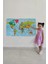 Türkçe Eğitici Ülke ve Başkent Okyanus Detaylı Atlası Dünya Haritası Duvar STICKER -60X105-3870 4