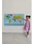 Türkçe Dünya ve Türkiye Haritası Ülke Bayraklı Çocuk ve Genç Odası Duvar STICKER-60X105-3882BAYRAK 4