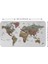 Türkçe Eğitici Ülke ve Başkent Detaylı Atlası Dünya Haritası Duvar STICKER -60X105-3852 2