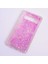 Galaxy S10 Plus Uyumlu Kılıf Özel Tasarım Sıralı Taşlı Sıvılı Simli Silikon Kapak 1