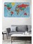 Türkçe Eğitici Ülke ve Başkent Okyanus Detaylı Atlası Dünya Haritası Duvar STICKER -60X105-3863 1