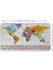 Ülke Bayrak Lı Eğitici Başkent Detaylı Atlası Dünya Haritası Duvar STICKER -60X105-3848 2