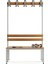 Ayakkabılıksız 4 Ayaklı Çift Taraflı Bank, Kanca Şeritli Bank, 10 Kanca, 100 x 85 x 170 cm , Spor Nankı 5