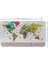 Türkçe Ülke Bayrak Lı Eğitici Başkent Detaylı Atlası Dünya Haritası Duvar STICKER -60X105-3841 2