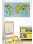Eğitici Dünya Haritası Dünya Atlası Çocuk ve Bebek Odası Duvar STICKER-60X105-3778 1