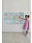 Eğitici Dünya Haritası Dünya Atlası Çocuk ve Bebek Odası Duvar STICKER -60X105-3827 4