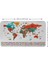 Türkçe Ülke Bayrak Lı Eğitici Başkent Detaylı Atlası Dünya Haritası Duvar STICKER -60X105-3858 2