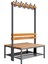Ayakkabılıklı 4 Ayaklı Çift Taraflı Bank, 10 Kanca, 100 x 85 x 170 cm , Sporbankı 1