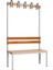 Ayakkabılıksız 4 Ayaklı Tek Taraflı Bank, Kanca Şeritli Bank, 5 Kanca, 100 x 43 x 170 cm , Spor Bankı 1