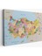 Kanvas Türkiye Haritası Komşulu Ülkeli Dekoratif 1067 1