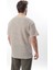Kahverengi Bisiklet Yaka Pamuklu Çizgili Erkek T-Shirt E7121 5