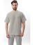 Siyah Bisiklet Yaka Pamuklu Çizgili Erkek T-Shirt E7121 1