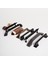 Mutfak Dolap Çekmece Kapak Mobilya Kulbu 96 mm 128 mm Lüks Metal Kulp Mat Siyah Kulp 6