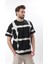 Siyah Bisiklet Yaka Baskılı Basic Erkek T-Shirt E7109 1
