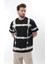 Siyah Bisiklet Yaka Baskılı Basic Erkek T-Shirt E7109 2