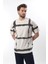 Ekru Bisiklet Yaka Baskılı Basic Erkek T-Shirt E7109 1