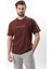 Acı Kahve Bisiklet Yaka Baskılı Erkek T-Shirt E7110 1