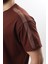 Acı Kahve Bisiklet Yaka Baskılı Erkek T-Shirt E7110 3